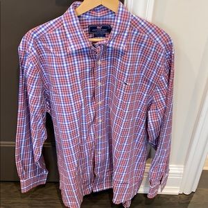 Men’s Vineyard Vines Plaid Button-Down (Large)